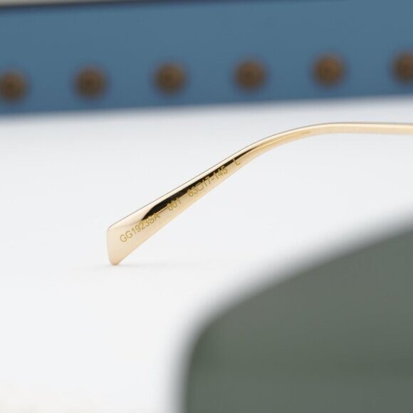 Gucci GG1923SA 001 Square Sunglasses - Gold with Pearl/Grey main image 9